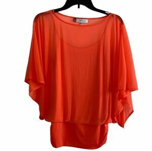 Jennifer Lopez Orange Tummy Control Blouse